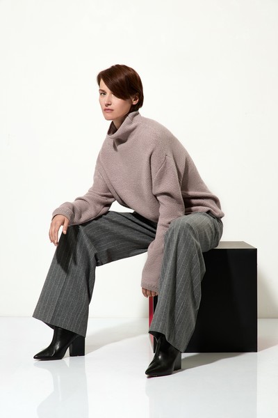 Джемпер женский VASSA CODE, пол женский, цвет сиреневый, фото №5