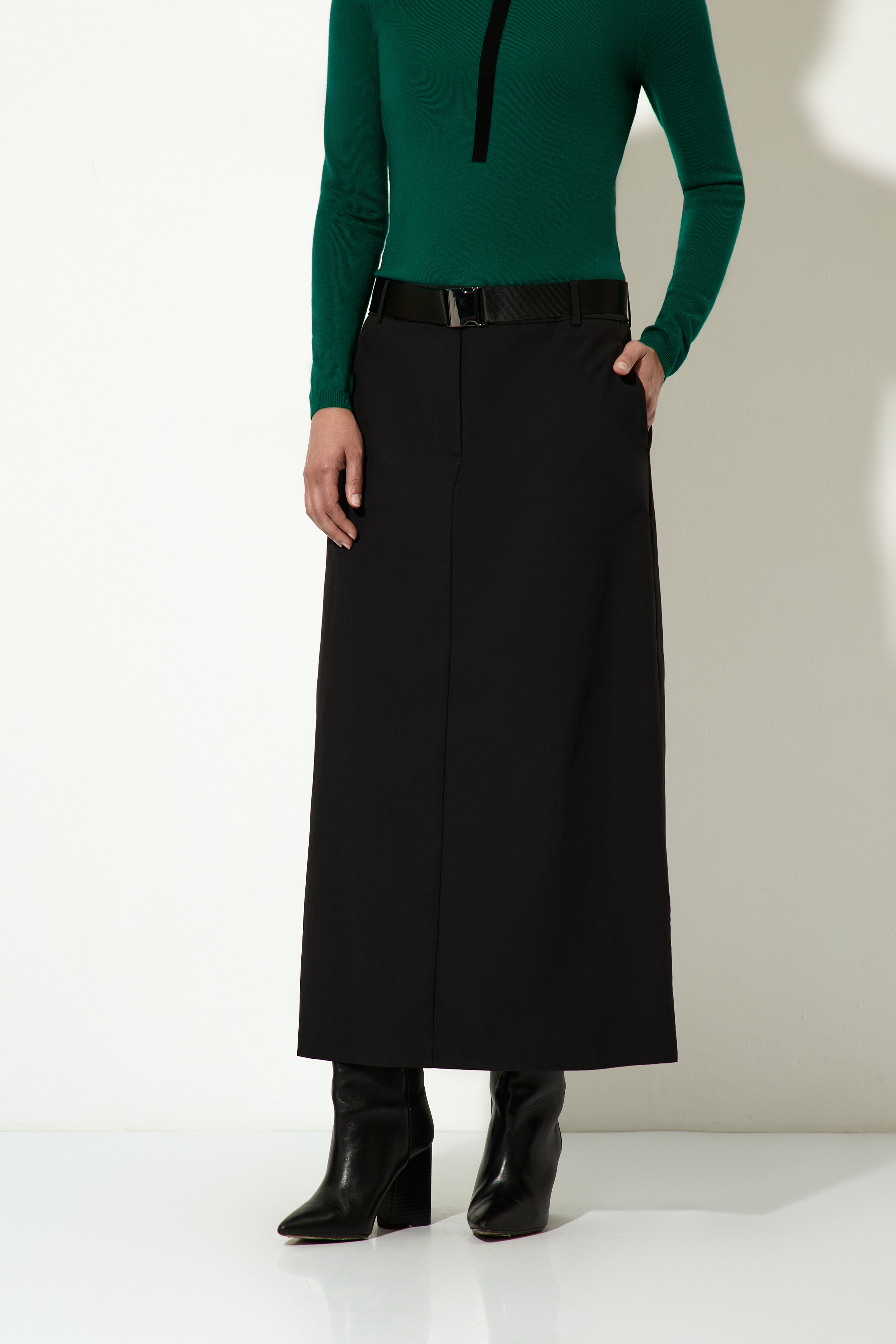 Юбка VASSA CODE, пол женский, цвет черный, фото №2