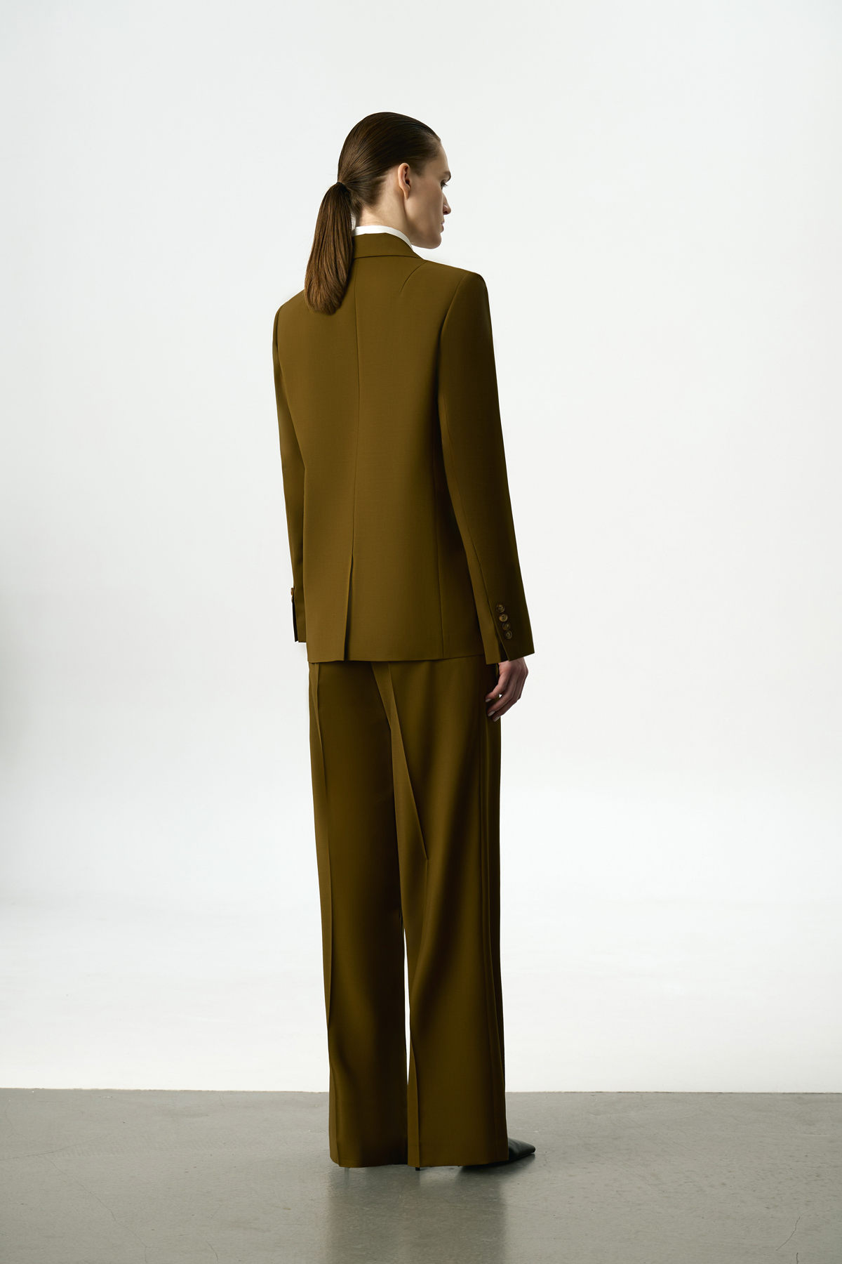 Жакет двубортный VASSA&Co, пол женский, цвет зеленый, фото №5