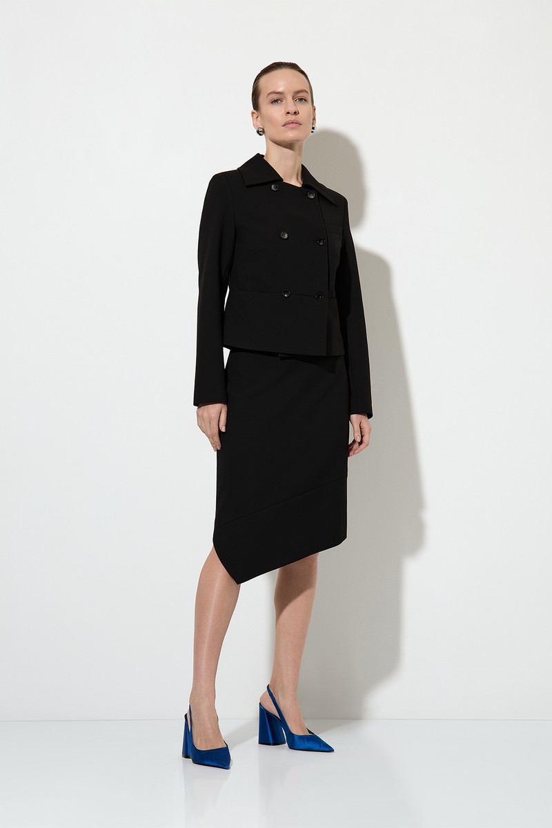 > Костюм с асимметричной юбкой-карандашом > №1