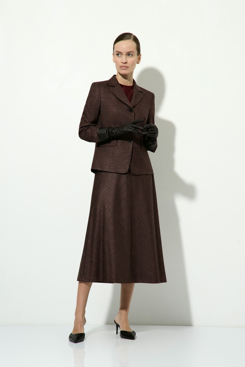 > Костюм с юбкой и укороченным жакетом > №1